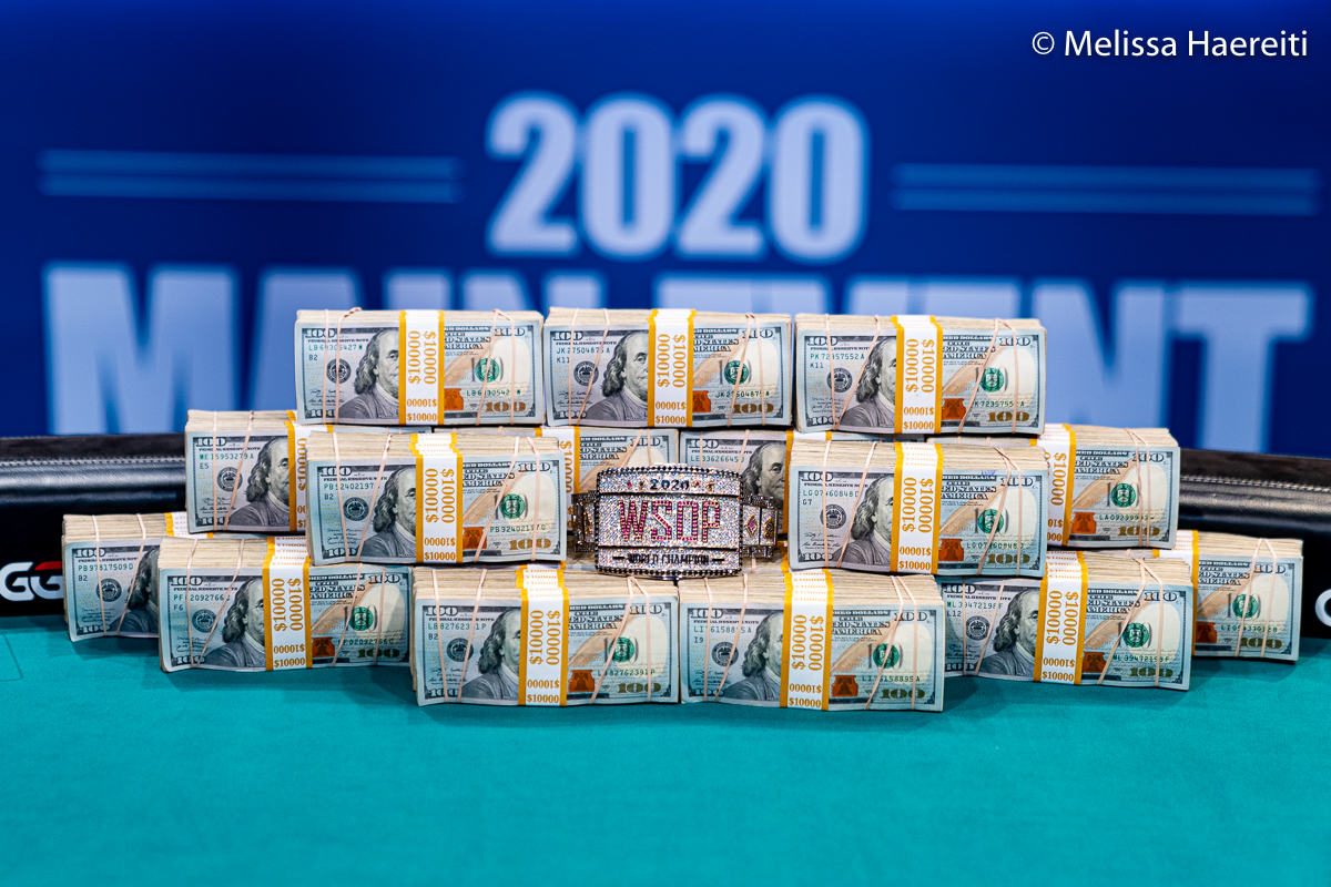 WSOP 2020 prize money